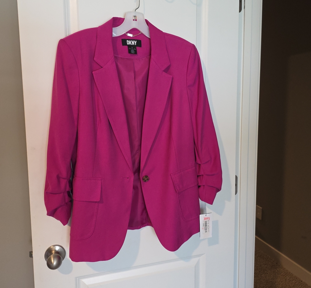 DKNY Bold Fuchsia Blazer Jacket
